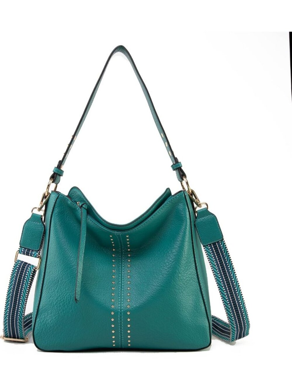 Women's Guitar Strap Turquois Leather Crossbody Leather Purse Shoulder Bag